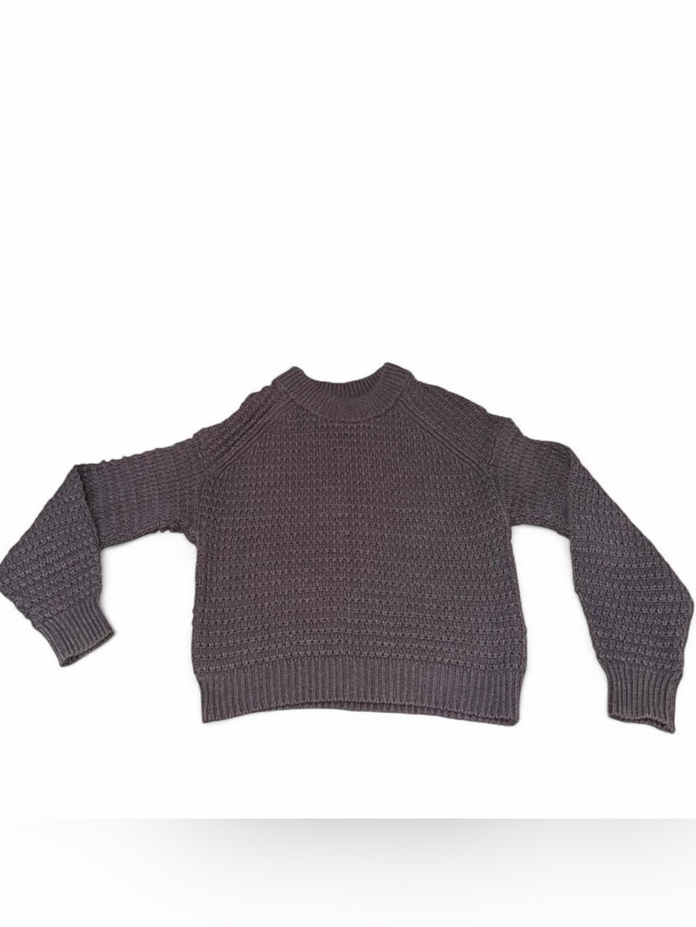 Universal Thread Cropped Crewneck Sweater - Dark Gray